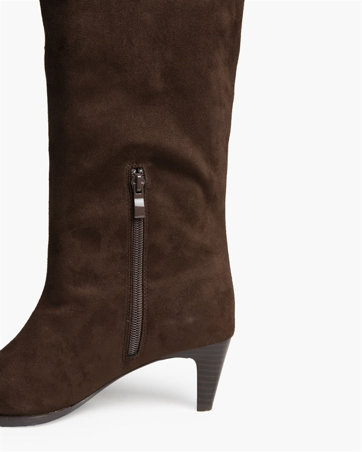 Botas Café Altas Tacón Fino