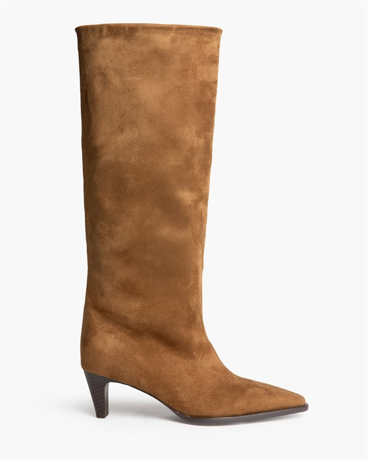 Botas Camel Altas Tacón Fino