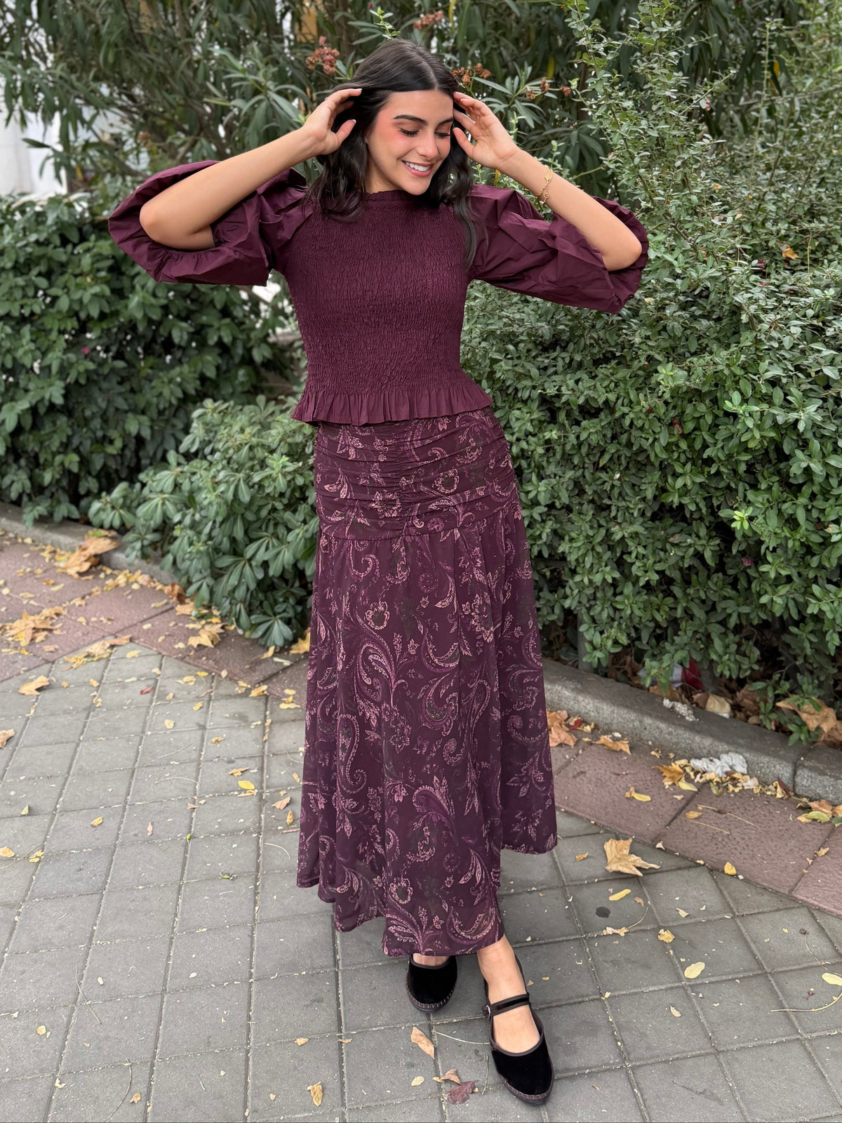 Falda Estampado Fajín