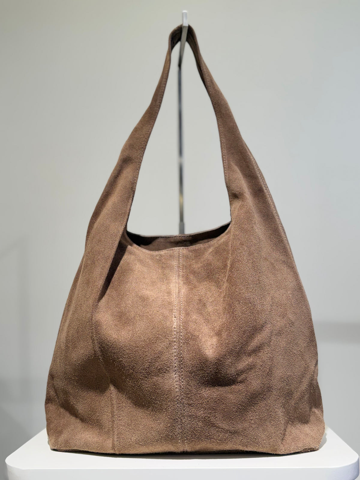 Bolso Saco Ante Taupe