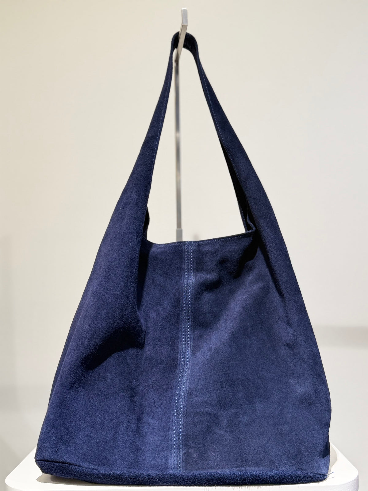 Bolso Saco Ante Azul Marino