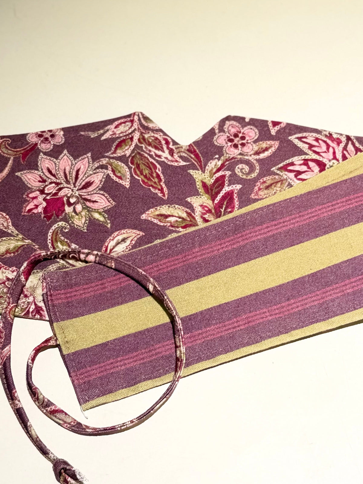 Fajín Reversible Estampado Morado