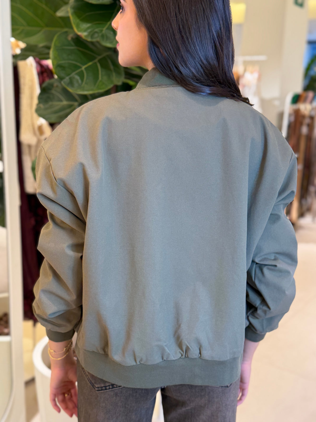 Bomber Liso Verde