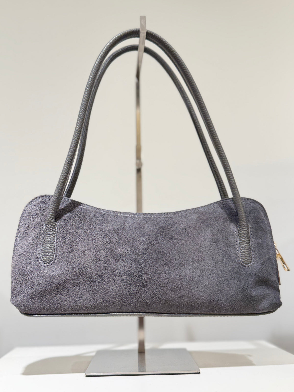 Bolso Piel Miou Gris