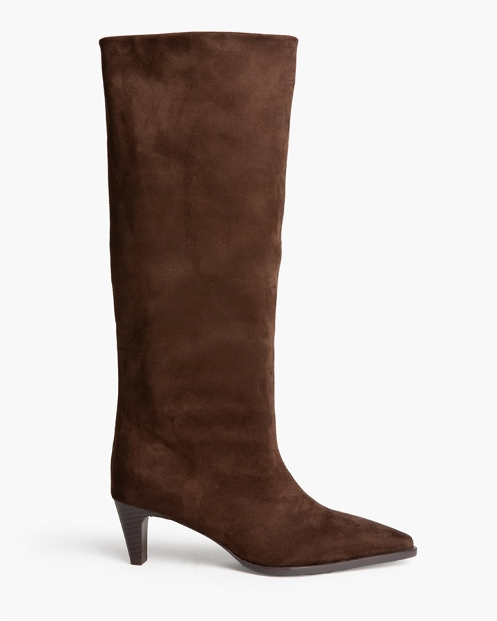 Botas Café Altas Tacón Fino