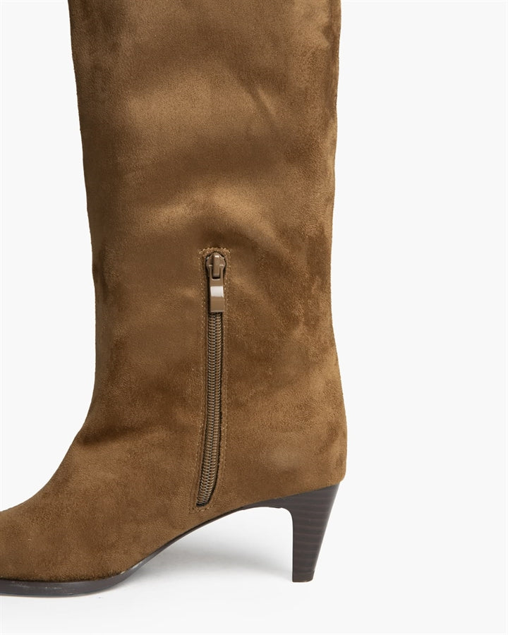 Botas Camel Altas Tacón Fino