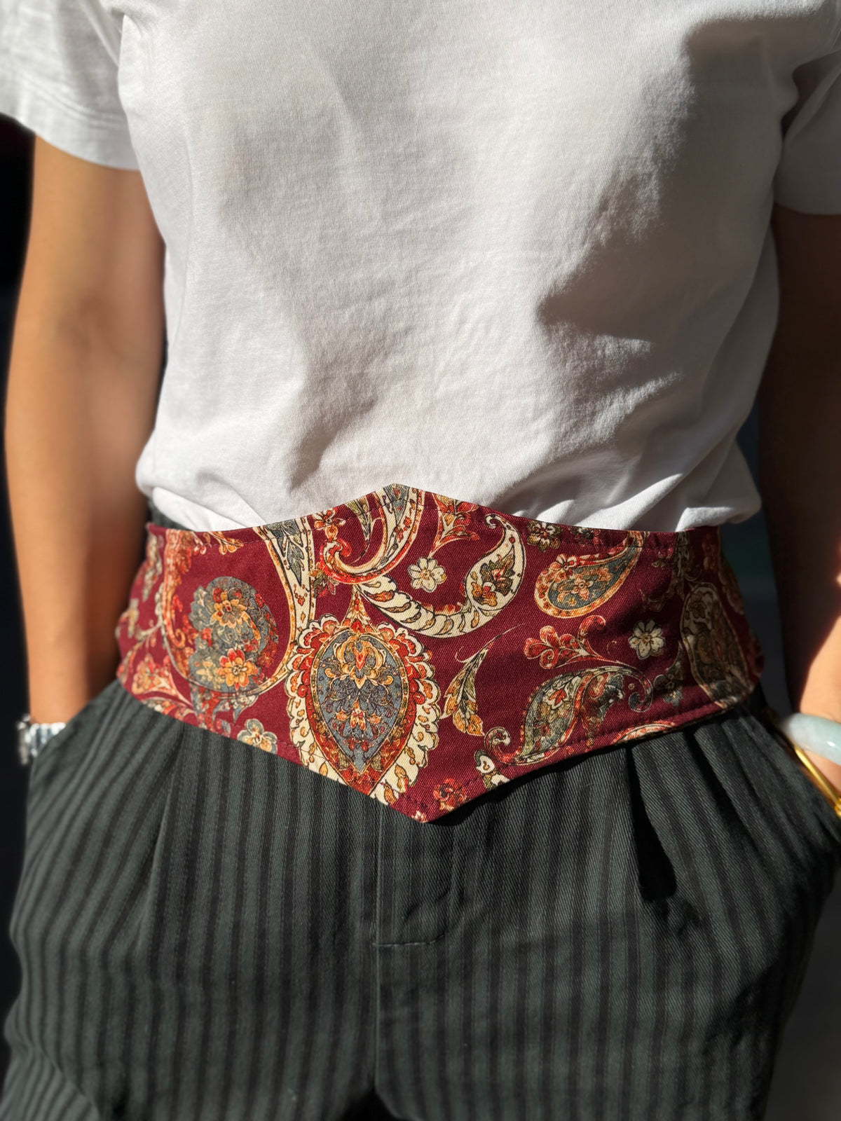 Fajín Estampado Rojo