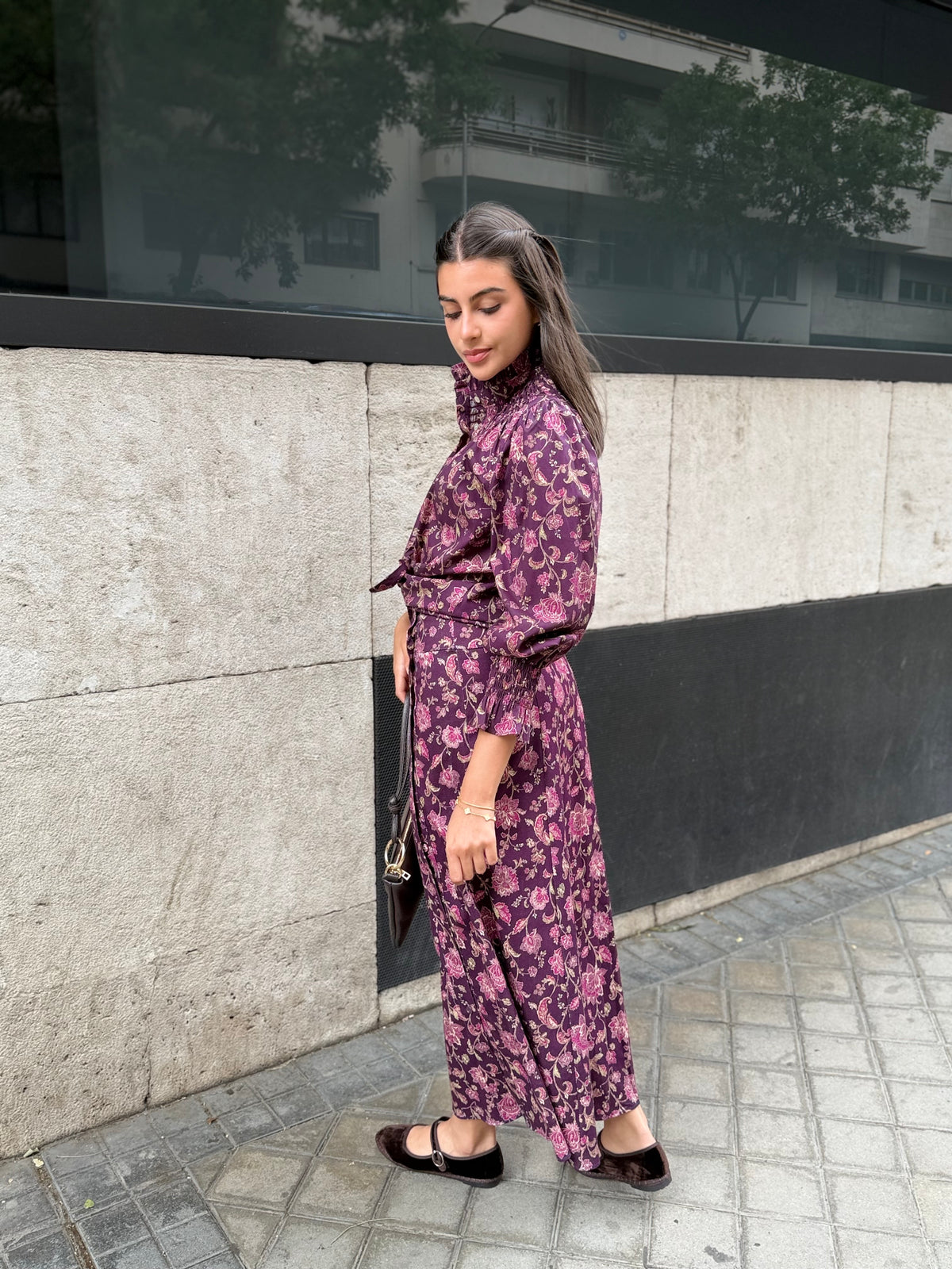 Falda Estampada Abotonado