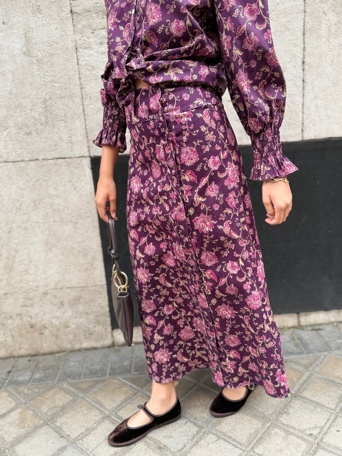 Falda Estampada Abotonado