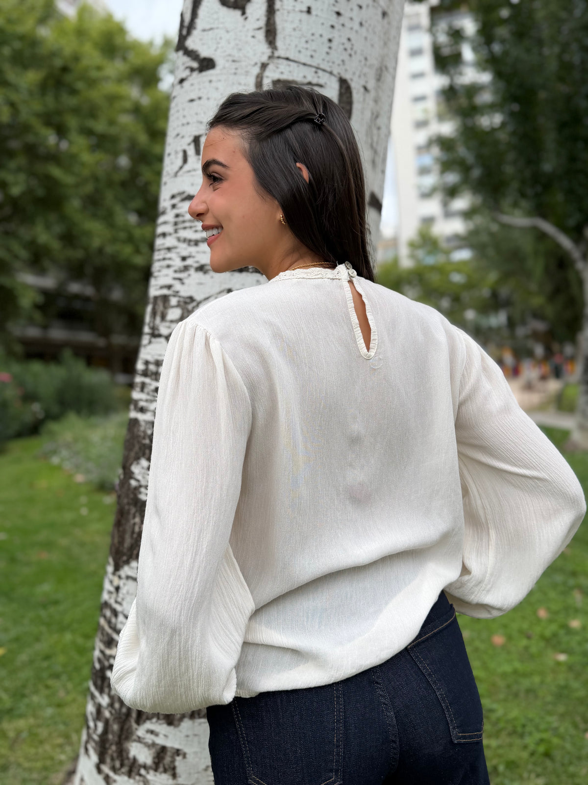 Blusa Brillo Inca Beige