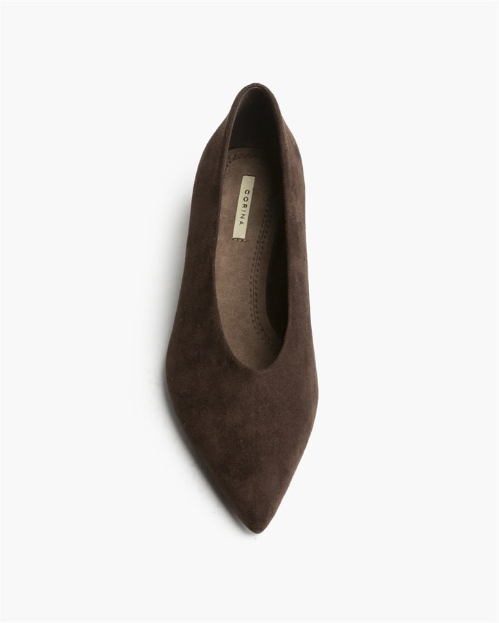 ZAPATOS SALON TACON FINO CAFE