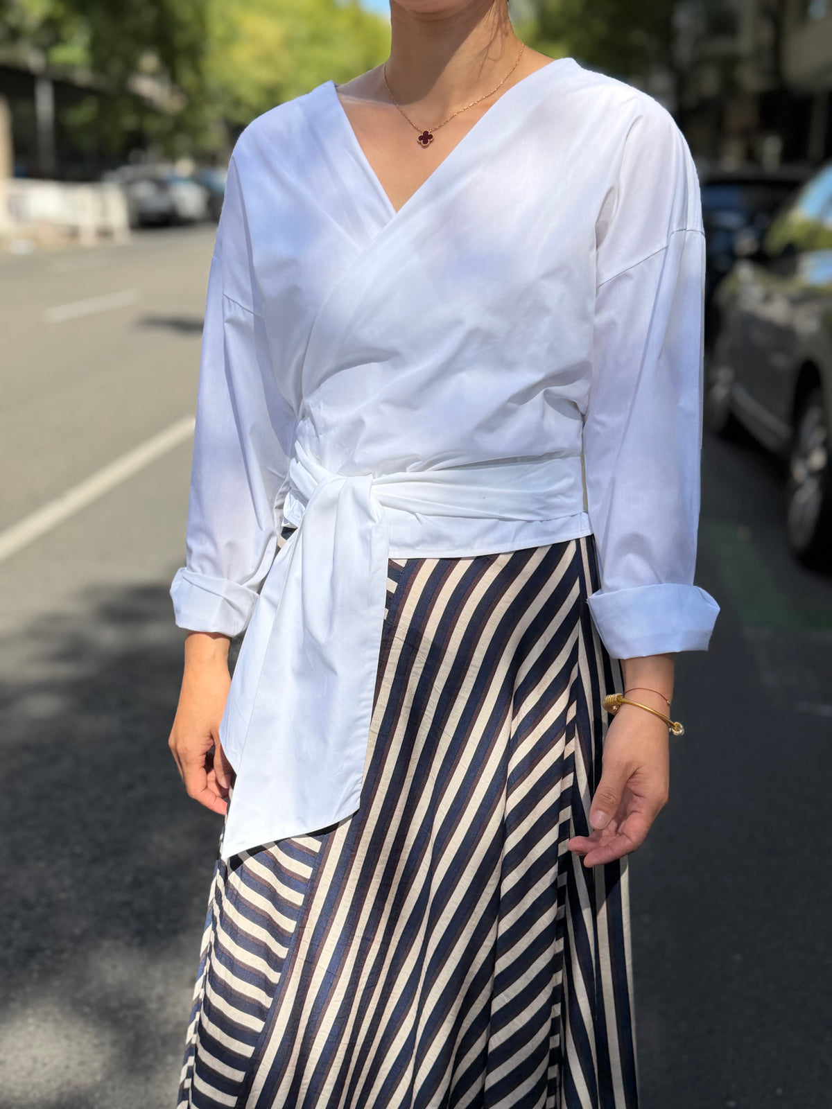 Blusa Lisa Atado Cintura